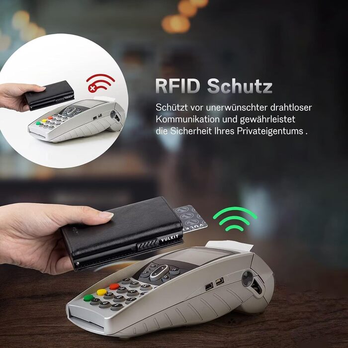 Чохол для паспорта IceReco з натуральної шкіри: гаманець-картхолдер для чоловіків з RFID захистом (чорний)