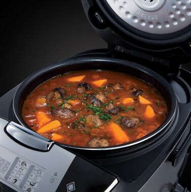 Russell Hobbs Multicooker [11-in-1: Rice cooker, slow cooker, steamer, slow cooker, baking oven, yogurt maker, etc.] Multicooker (5.0l, digital display, anti-condensation lid) 21850-56