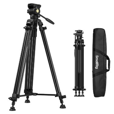 SMALLRIG Статив відеозйомки 73'' з алюмінієвого сплаву, 8кг, QR Plate Manfrotto 501PL, 186см