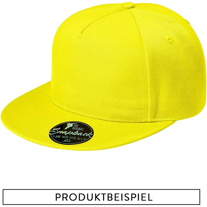 Кепка бейсболка унісекс Cap Unisex - чоловіча кепка Snapback, жовта, універсальний розмір