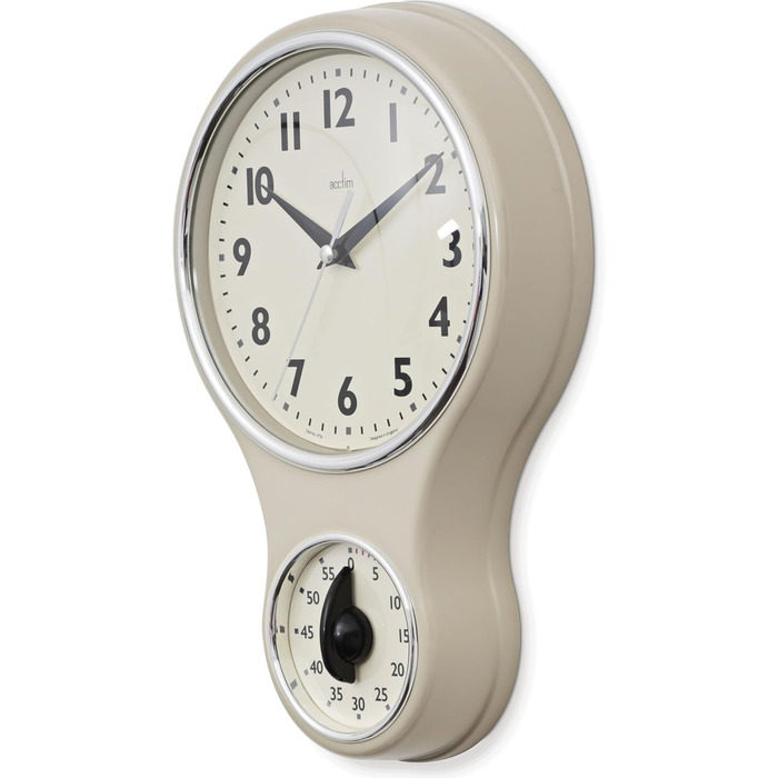 Acctim Kitchen Kitchen Timer, Plastic, Cream-Colored, Single Pack
