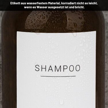 3 диспенсер для мила об'ємом 500 мл з кріпленням на стіну, пластик, для ванної кімнати, з етикетками