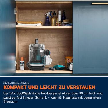 Vax SpotWash Max Pet Edition: потужний мийник для килимів та м'яких меблів з технологією SpinScrub, 2,8л XL-резервуар, глибоке очищення для дому та тварин
