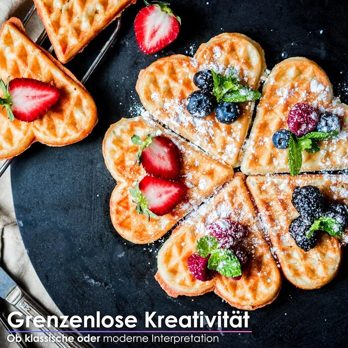 Електричний вафельниця-контактний гриль 1000 Вт | Вафельниця для сердечок | Paninigrill | Вафельниця-тостер | Антипригарне покриття | Cool-Touch |