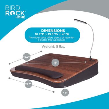 Стіл-підставка для ноутбука Sofia & Sam з USB-підсвічуванням, меморі-піна (5035)