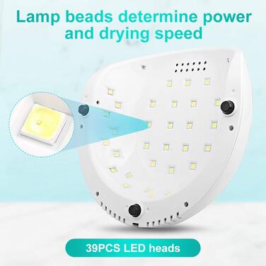 Лампа для манікюру Janolia 86W UV LED з сенсором та LCD дисплеєм для гель-лаку, підходить для нігтів рук та ніг