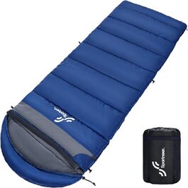 Спальний мішок зимовий XXL 230x90 см з капюшоном та підкладкою Kristallsamt для дорослих, -5°C