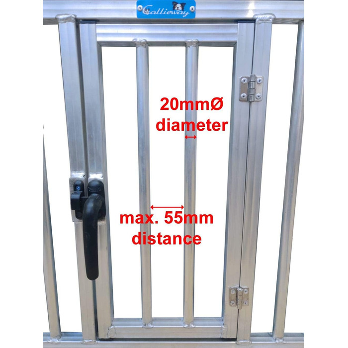 Callieway® ALU DOGBOX - Алюмінієва переноска для собак (XL) 95 x 66 x 70 см