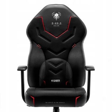 Ігрове крісло Diablo Chairs X-Gamer 2.0, тканина, чорне
