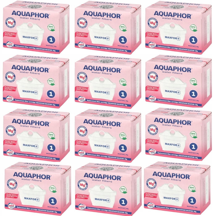 Смінянні фільтрувальні картриджі для глека Aquaphor Maxfor + MG, 12 шт.