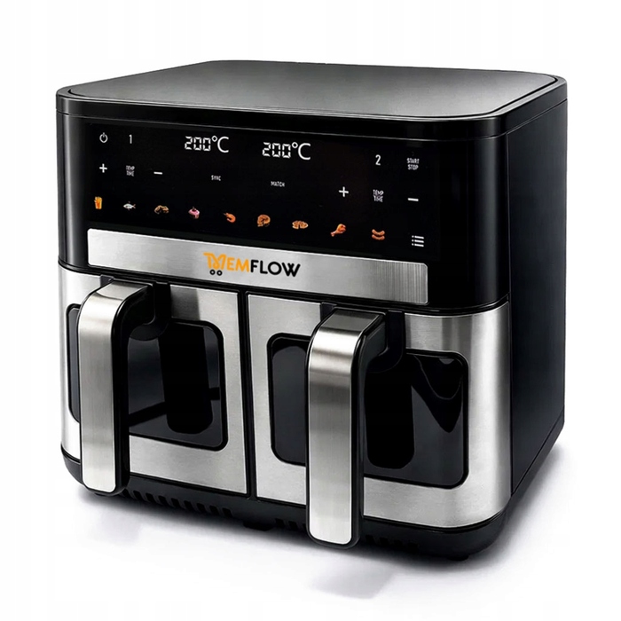 Аерофритюрниця MEMFLOW 10л 2200Вт з двома чашами