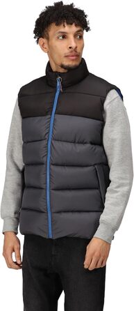 Жилет чоловічий Regatta Professional Vintage Puffer чорного кольору (Solarbetriebenes)