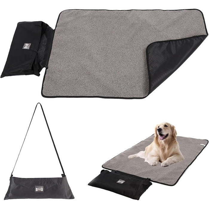 Водонепроникний килимок для собак - туристичний килимок для тварин, розкладний, 100 x 70 см, для дому та подорожей