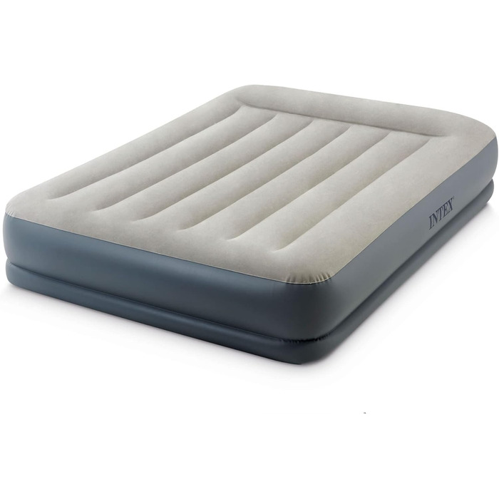 Надувний матрац Intex Queen Kissen Rest Fiber-Tech RP 152x203x30 см (64118ND) - комфортний матрац для сну