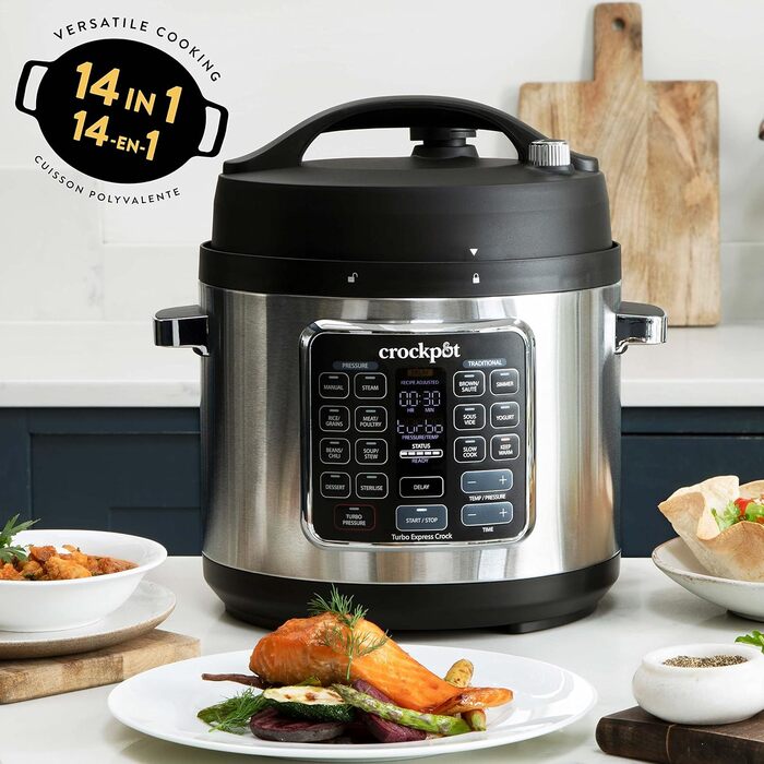 Мультиварка Crock-Pot Turbo Express: 14 функцій, 5.6 л, CSC062X