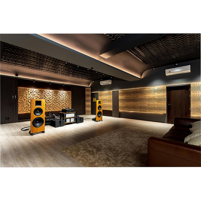 Набір акустичних диффузорів 2D для звукоізоляції та поглинання шуму, 50 x 50 см, колір Sonoma SIRIUS (150мм), 2 шт.