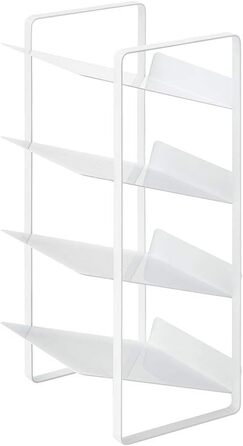 Yamazaki 4304 Tower Bottle Rack, White, Steel, Minimalist, 20 x 20.5 x 40 cm