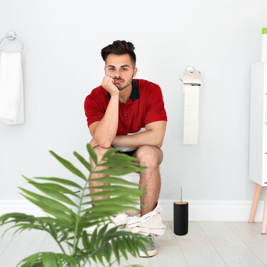 Relaxdays Toilet Brush Holder Ceramic