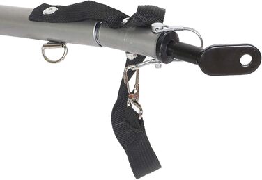 Причіп для собак Wiltec 220x700x78 см з безпечною муфтою, причіп для вантажів з москітною сіткою та захистом від дощу, чорний/червоний