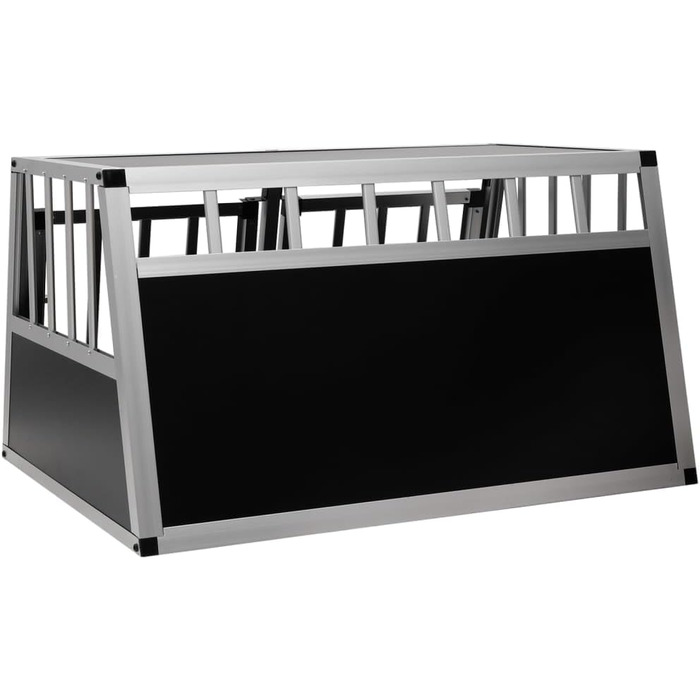 Транспортна переноска для собак VidaXL з подвійними дверцятами, 94x88x69 см, переноска для подорожей, клітка для собак