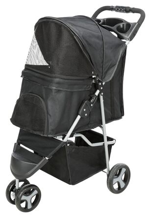 Візок для собак TRIXIE, чорний, до 11 кг, 47x100x80 см, 4,6 кг - 28958