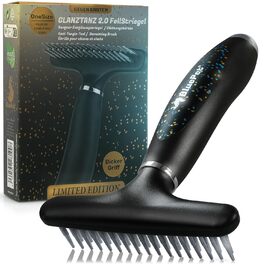 Феллентвіррєр BluePet для довгошерстих собак та котів: щітка-розпушувач з двома рядами пінів, версія 2.0 Limited Edition