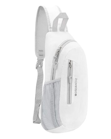 Чоловіча/Жіноча нагрудна сумка-слінг, поясна сумка, водонепроникна, для подорожей, спорту, повсякденного використання, біла