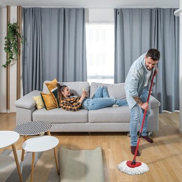 6 Replacement Heads for O-Ceda EasyWrin Spin Mop, Microfiber Spin Mop Refills, Easy Cleaning Mop Head Replacement