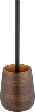 Тримач зі щіткою для унітаза Wenko Palena, 12,5 x 37 см, чорно-коричневий