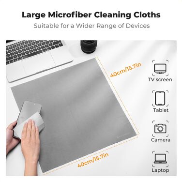 Набір для чищення DSLR-камер та чутливої електроніки K&F Concept 15-в-1: об'єктив, фільтри, смартфони