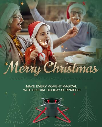 Підставка для ялинки з водою PUDO: міцна, для ялинок до 2,5м, зелений колір