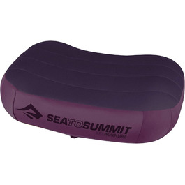 Подушка Sea to Summit Aeros Ultralight Deluxe L для кемпінгу та велотуризму, легка, надувна, нековзка, з чохлом Ultra-SIL, 42x30x13 см, 114 г, магента
