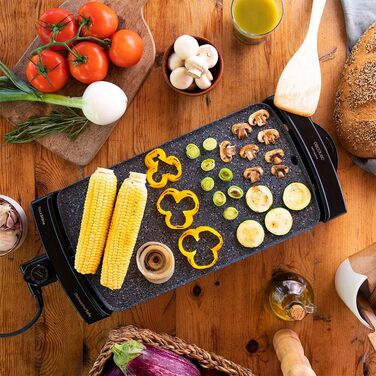 Електричний гриль Cecotec Tasty & Grill 3000 RockWater, 2600 Вт, покриття RockStone, чорний, сталевий