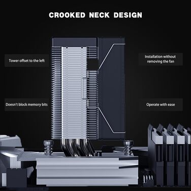 Система водяного охолодження CPU TZMRIT AF400S DGT з дисплеєм температури, для Intel LGA 1700/1200/115X/1851, AMD AM4/AM5