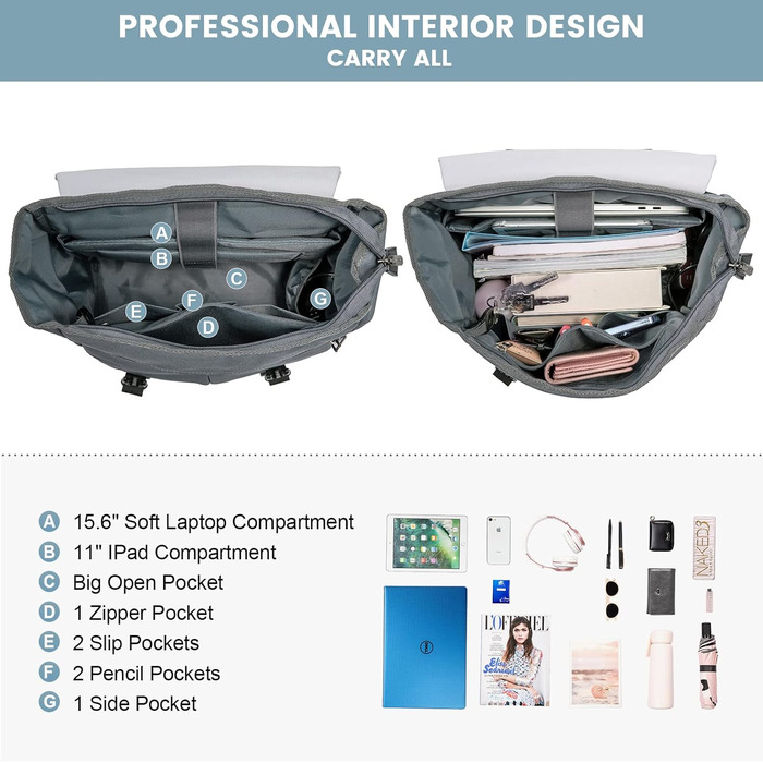 LOVEVOOK Рюкзак для жінок Елегантний 15.6