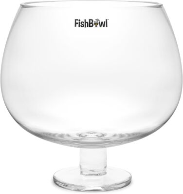 Fishbowl Extra Large Cocktail Glass, Jumbo, made of glass, extra large, 20 cm, individually (3 Liters)