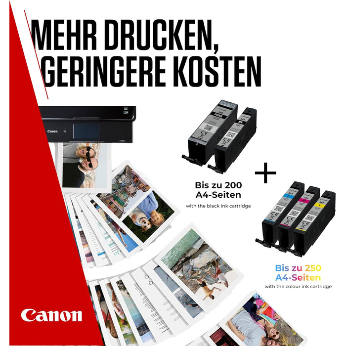 Оригінальний набір чорнильних картриджів Canon PGI-580/CLI-581 Multipack, 5 шт, 2024