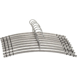 SIDCO Clothes Hangers Stainless Steel, 9 x Coat Hangers Metal Hangers Hanger Set w. Non-Slip