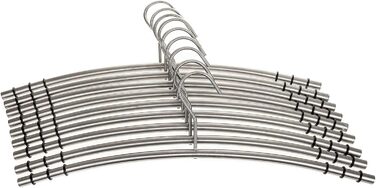 SIDCO Clothes Hangers Stainless Steel, 9 x Coat Hangers Metal Hangers Hanger Set w. Non-Slip
