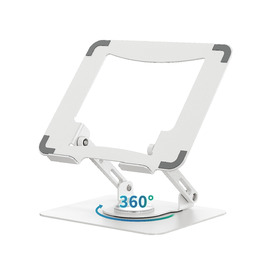 Підставка для ноутбука Soundance: регульована висота, 360° обертання, для екранів 10-15.6 дюймів, чорна