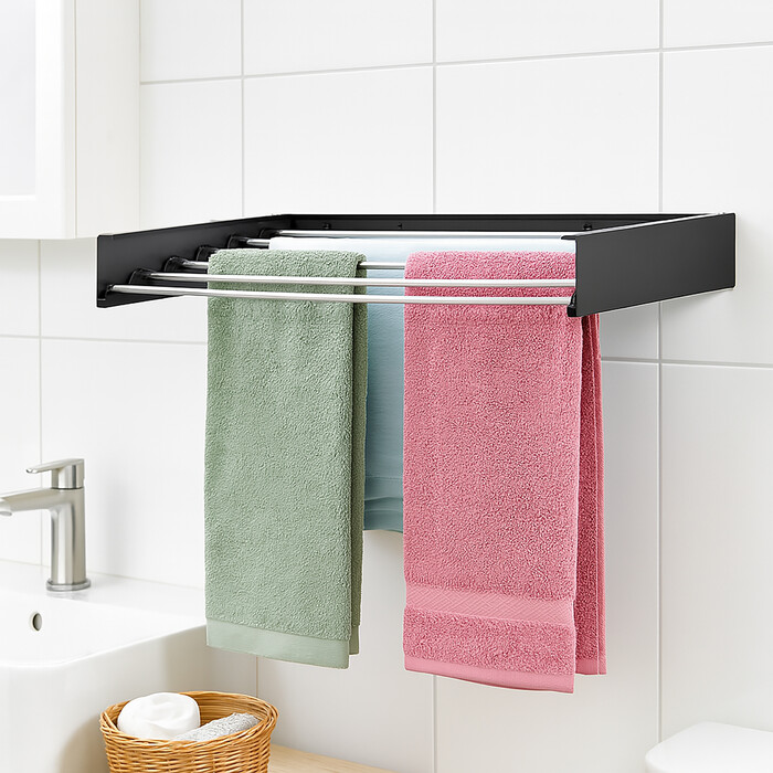 Relaxdays Clothes Rack Wall Mountable Folding