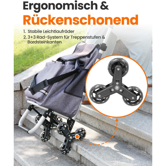 Складаний візок для покупок Homecall 50L з охолодженням та трепін-коліщатками