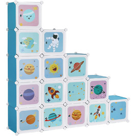 SONGMICS 15-Cube Storage Organizer - Blue