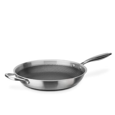 Сковорода Bratpfanne Inoxxa Black 28 см (32 см) з антипригарним покриттям та стільниковою структурою