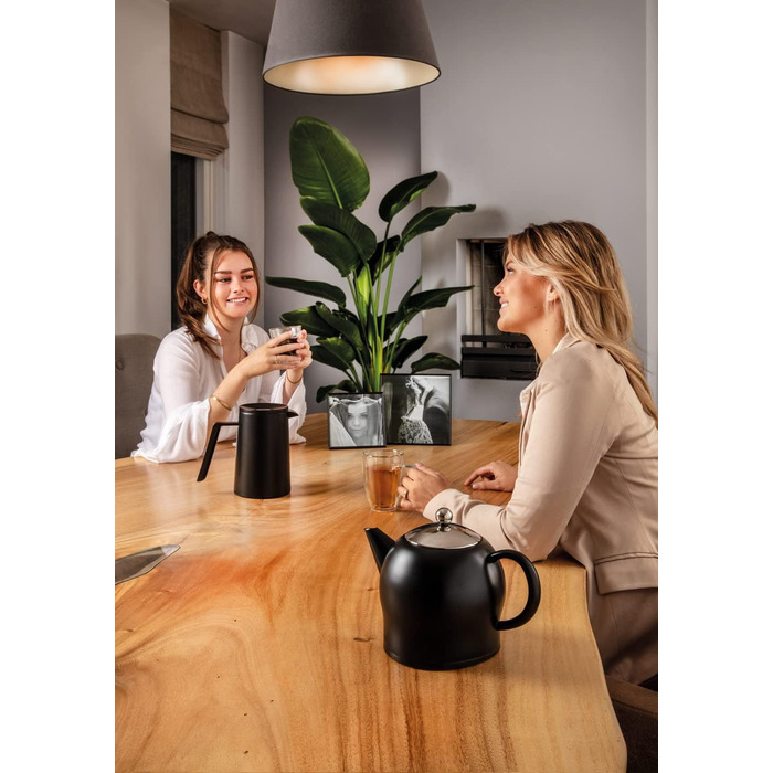 Bredemeijer small, round, double-walled teapot 0.5 Liter (Black, 1.4 L)
