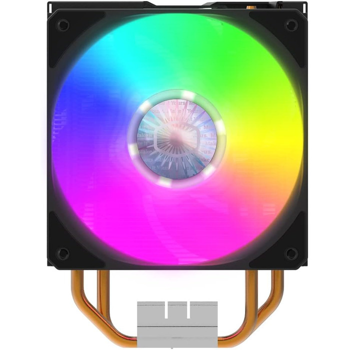 Охолоджувач CPU Cooler Master Hyper 212 LED Turbo ARGB з підтримкою LGA1700, 4 теплові трубки, RGB-вентилятор SF120R