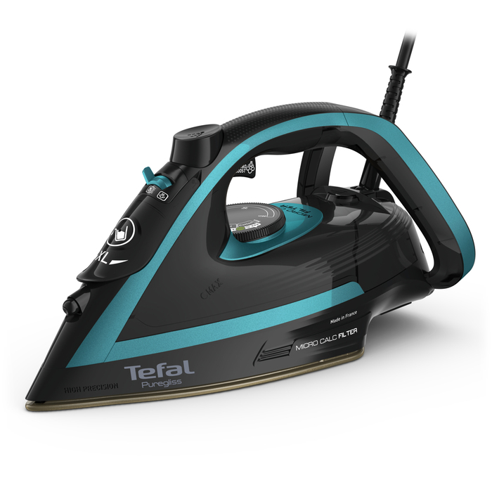 Парова праска Tefal Puregliss FV8066 Durilium AirGlide Autoclean, 280 г/хв
