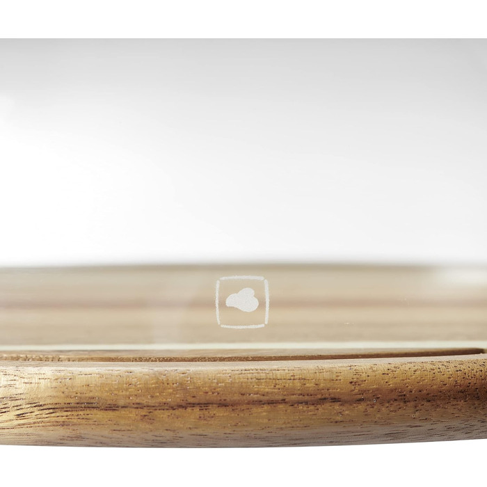 LEONARDO HOME Wooden Cheese Board and Glass Cloche, Cheese Board with Glass Dome, 2-Piece Set, Ø 280 mm, 018519