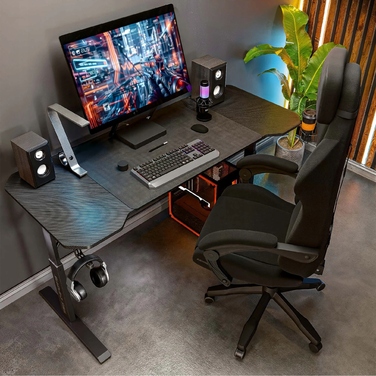 Ігрове крісло Trex E-Sports TX-110GC ACREE, тканина, чорне