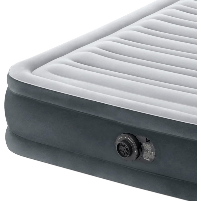 Надувний матрац Intex Full Comfort-Plush Fiber-Tech RP 137x191x33 см (67768ND) - двоспальний, флокований